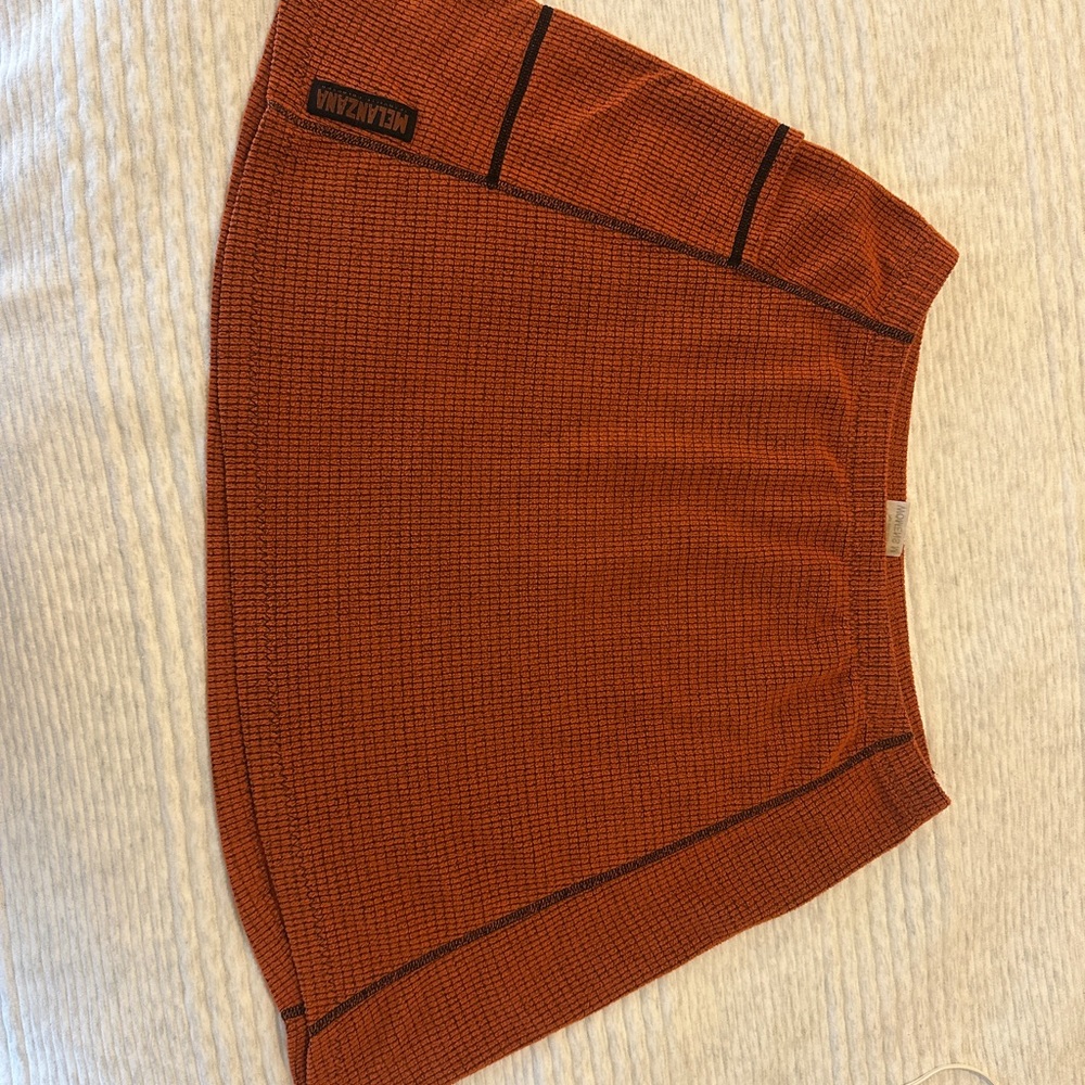 Melanzana Brick Textured Skirt